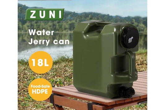 Water Container Jerry Can Bucket Camping Outdoor Storage Barrel 18L Green