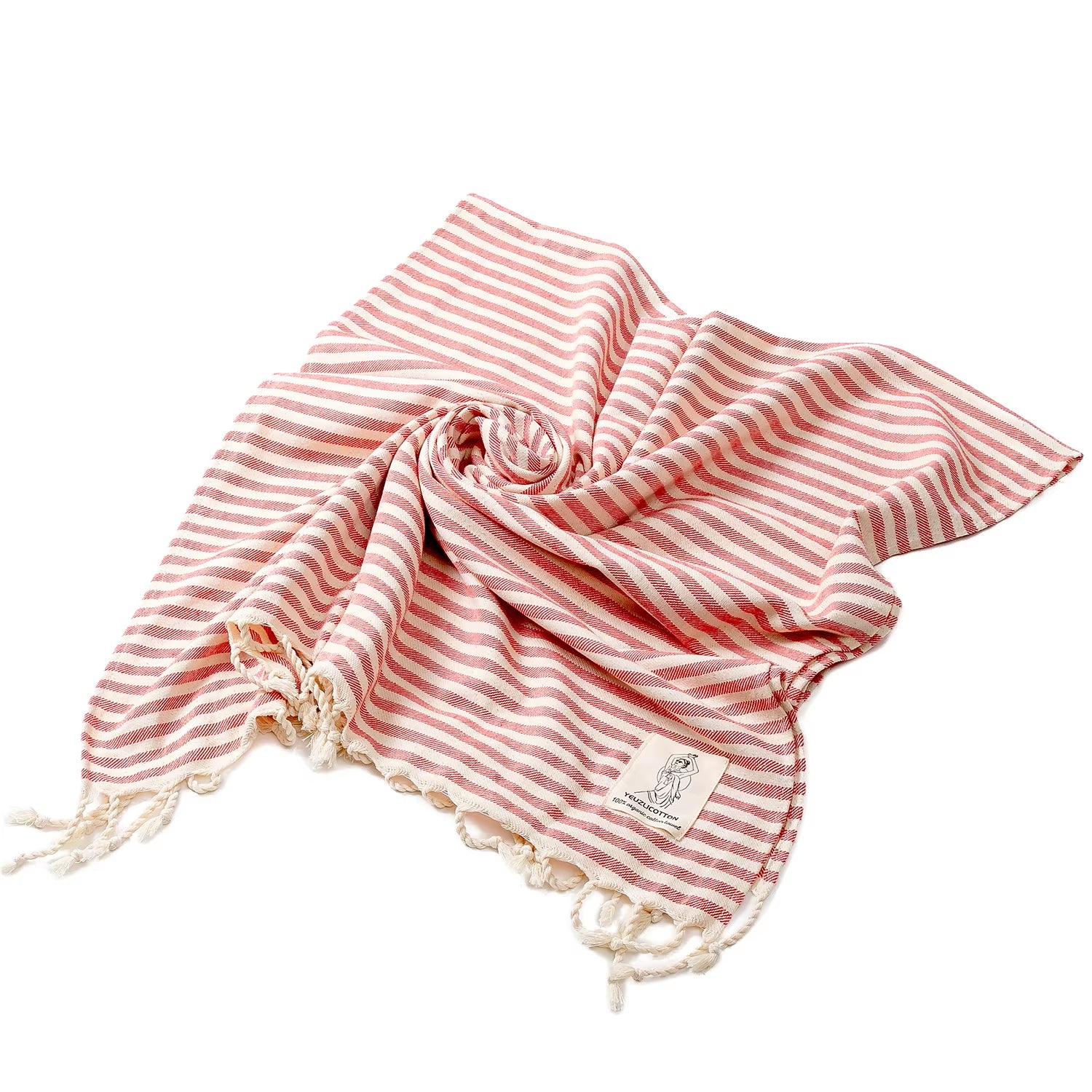 YEUZLICOTTON Hot Sale Luxury Striped Tassel 100% Cotton Sauna Spa Bath Towel for Home 100*180CM Travel Turkish Large Beach Towel