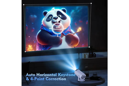 Magcubic HY300 Pro Portable 4K Decoding Projector - Wifi6, Android 11, Bluetooth 5.0 - Ultra-Sharp Imaging, Smart Connectivity, Superior Audio - White