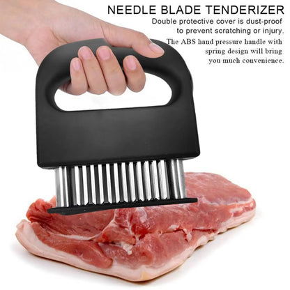 Meat Tenderizer 48 Steel Needles Meat Tenderizer Steak Softener Pounder Kitchen Cooking Tools Hammer Gadgets L8O3