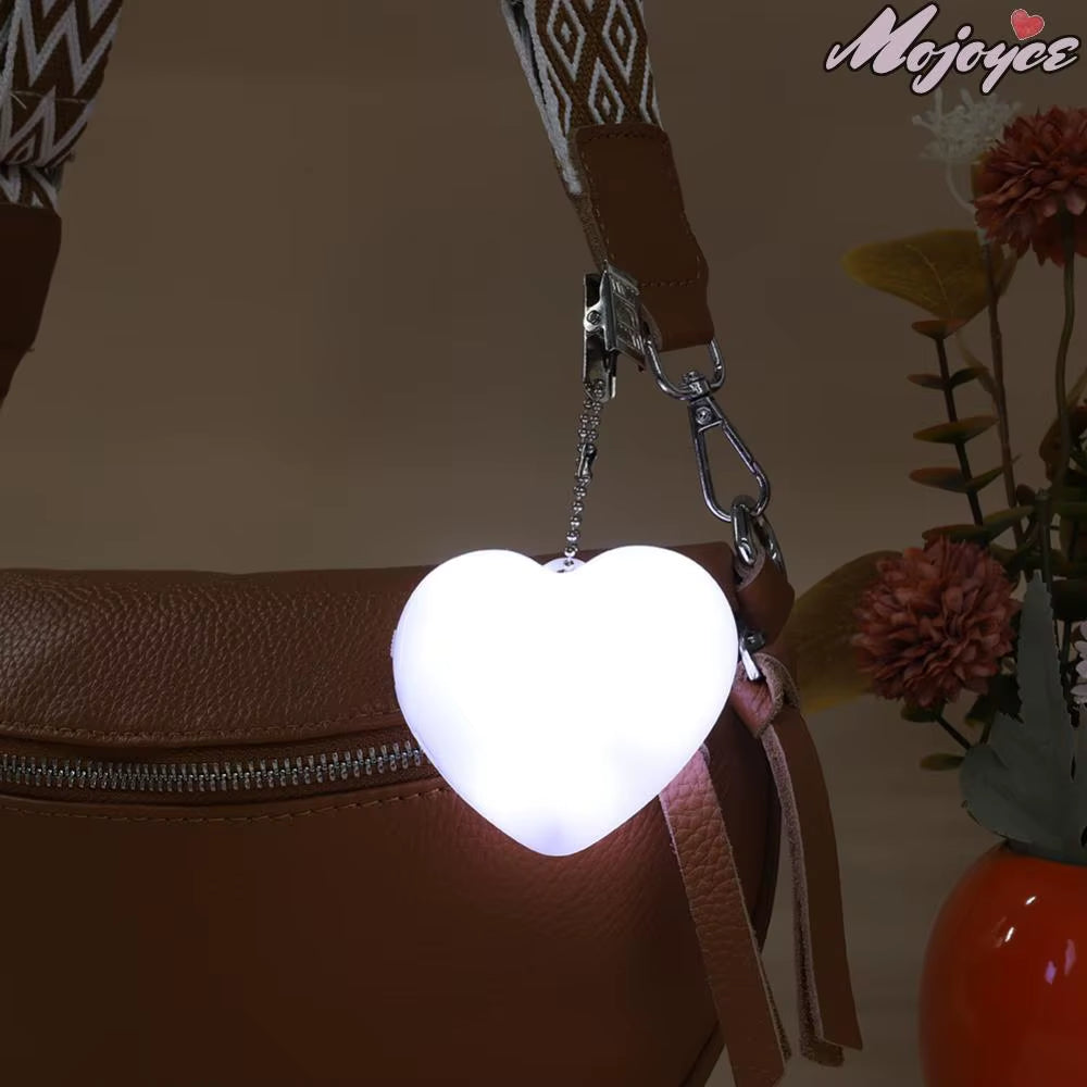Heart-Shaped Automatic Sensor Handbag Light with Clip - Ideal Gift for Friends (1/2/3 Pieces)