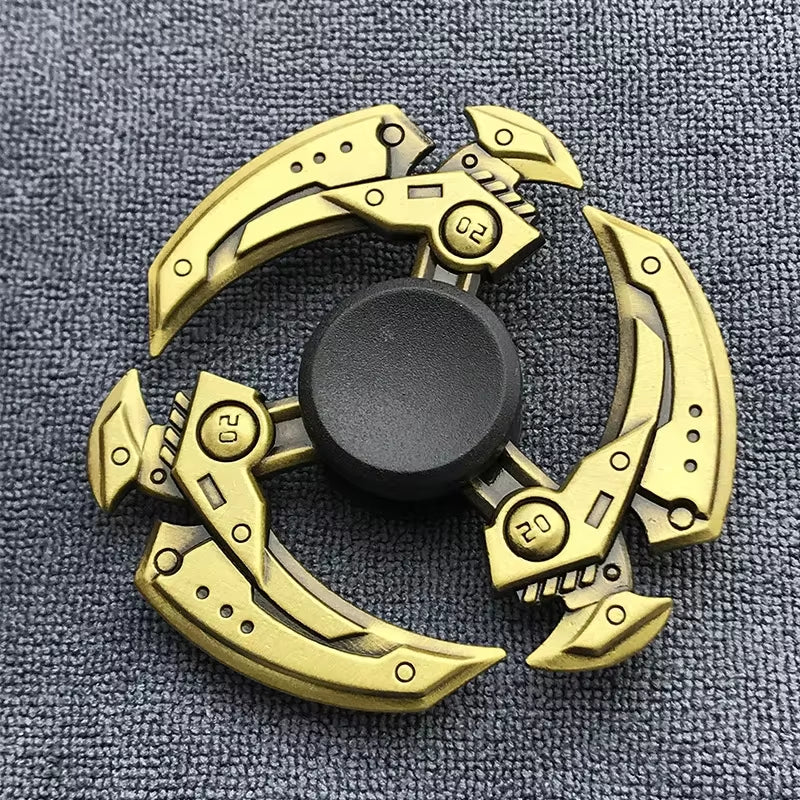 Bronze Color Metal Fidget Spinner R188 Mute Bearing Alloy Hand Spinner Stress Relief Decompression Toys for Kids Adult Gifts