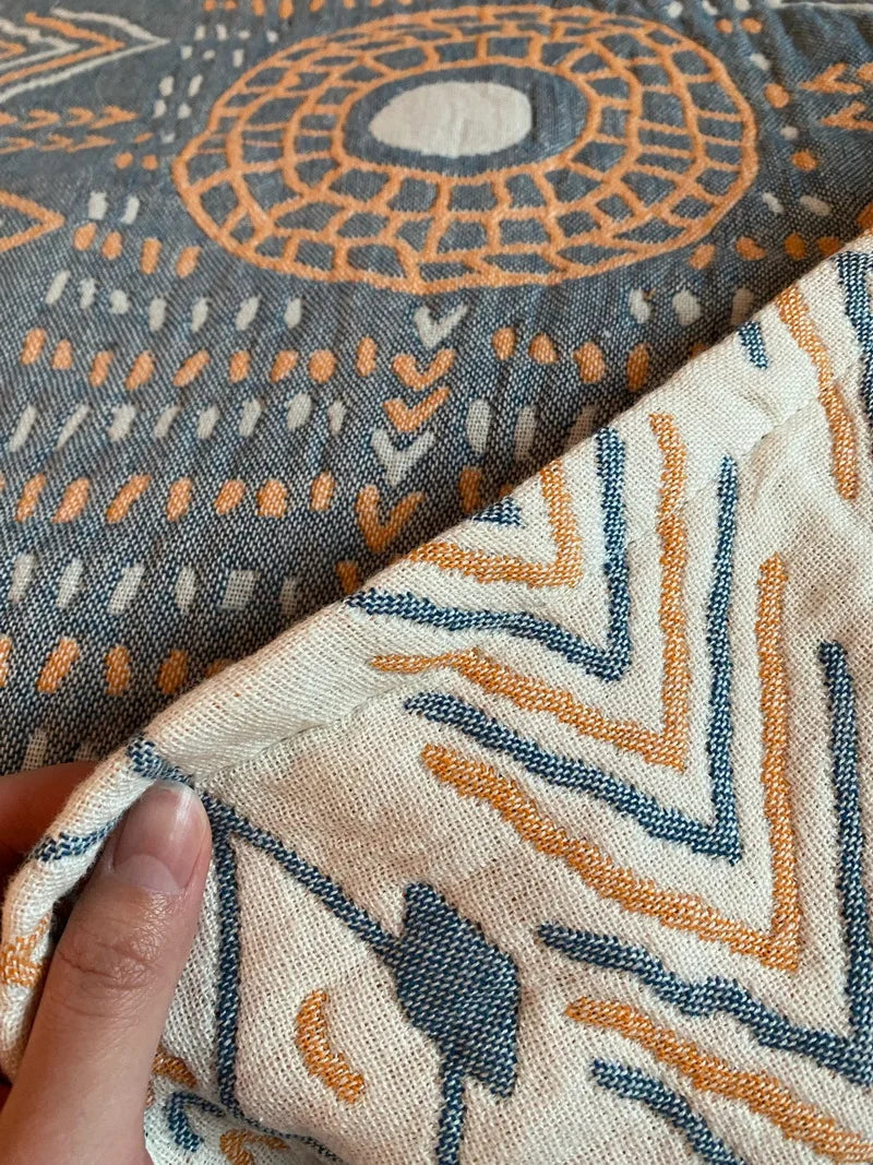 100% Cotton Muslin Summer Blanket Bed Sofa Travel Breathable Chic Bohemia Large Soft Throw Blanket Para Blanket