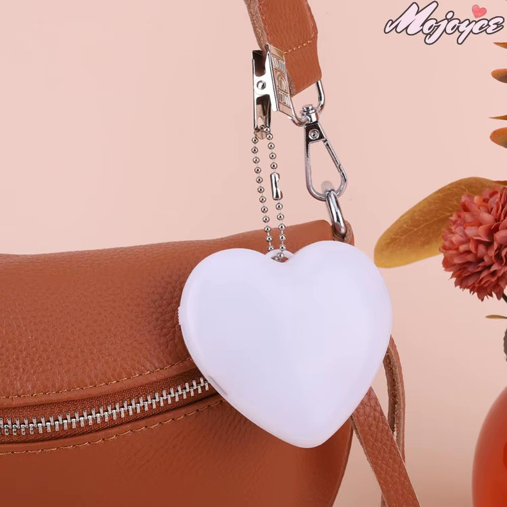 Heart-Shaped Automatic Sensor Handbag Light with Clip - Ideal Gift for Friends (1/2/3 Pieces)