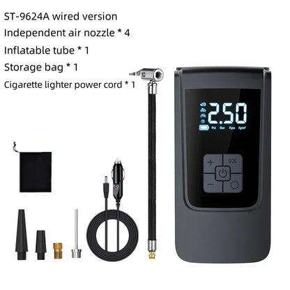 Air Compressor Air Pump for Car Portable Tyre Inflator Electric Motorcycle Pump Air Compressor for Car Motorcycles Bicycles