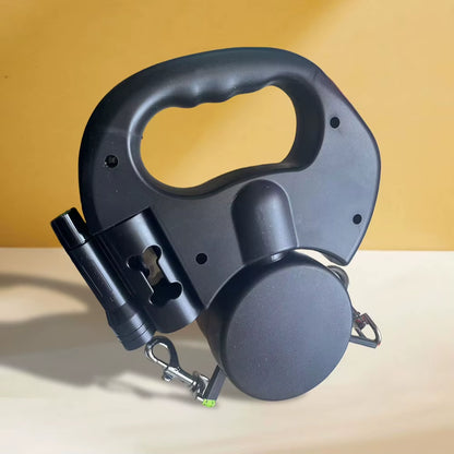 Double Headed Dog Leash Dog Walking Leash with LED Light Dual Pet Leash Retractable Dog Leash for Small Medium Dogs