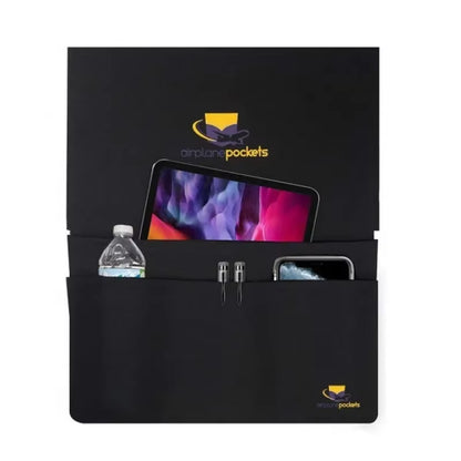 Aircraft Meal Tray Holder, Seat Back Organizer, Tray Table Cover, Airplane Seat Back Hanging Pouch, Phone and Cup Storage Bag