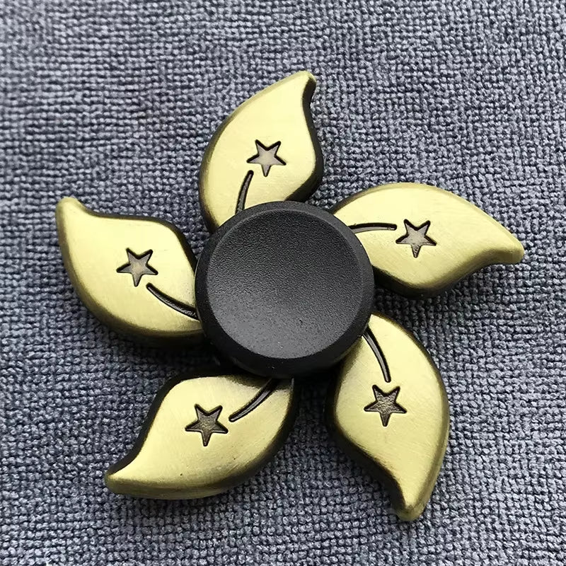 Bronze Color Metal Fidget Spinner R188 Mute Bearing Alloy Hand Spinner Stress Relief Decompression Toys for Kids Adult Gifts