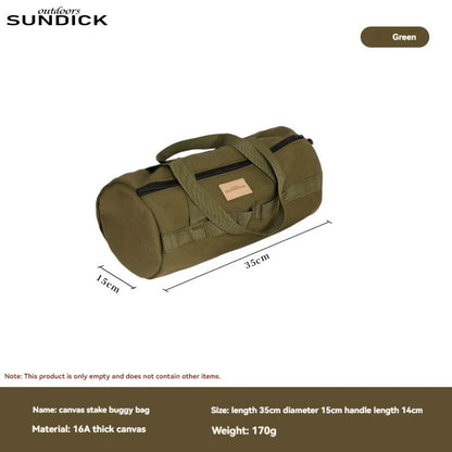 Cylinder Handheld Storage Bag Largecapacity Thickened Camping Tent Peg Bagsundries Storage Bag Tool Bag