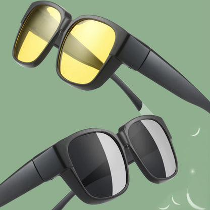 For Driving Riding That Can Be Worn over Other Glasses Wrap around Square Shades Fit over Glasses Sunglasses Polarized