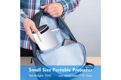 Magcubic HY300 Pro Portable 4K Decoding Projector - Wifi6, Android 11, Bluetooth 5.0 - Ultra-Sharp Imaging, Smart Connectivity, Superior Audio - White