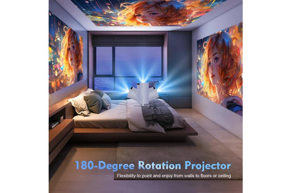 Magcubic HY300 Pro Portable 4K Decoding Projector - Wifi6, Android 11, Bluetooth 5.0 - Ultra-Sharp Imaging, Smart Connectivity, Superior Audio - White