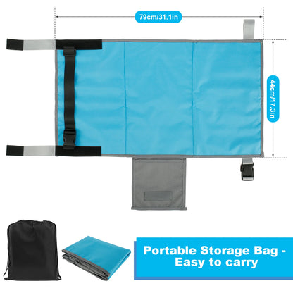 Kids Airplane Bed Breathable Children Airplane Seat Extender Portable Planes Foot Rest Travel Essentials Airplane Foot Hammock