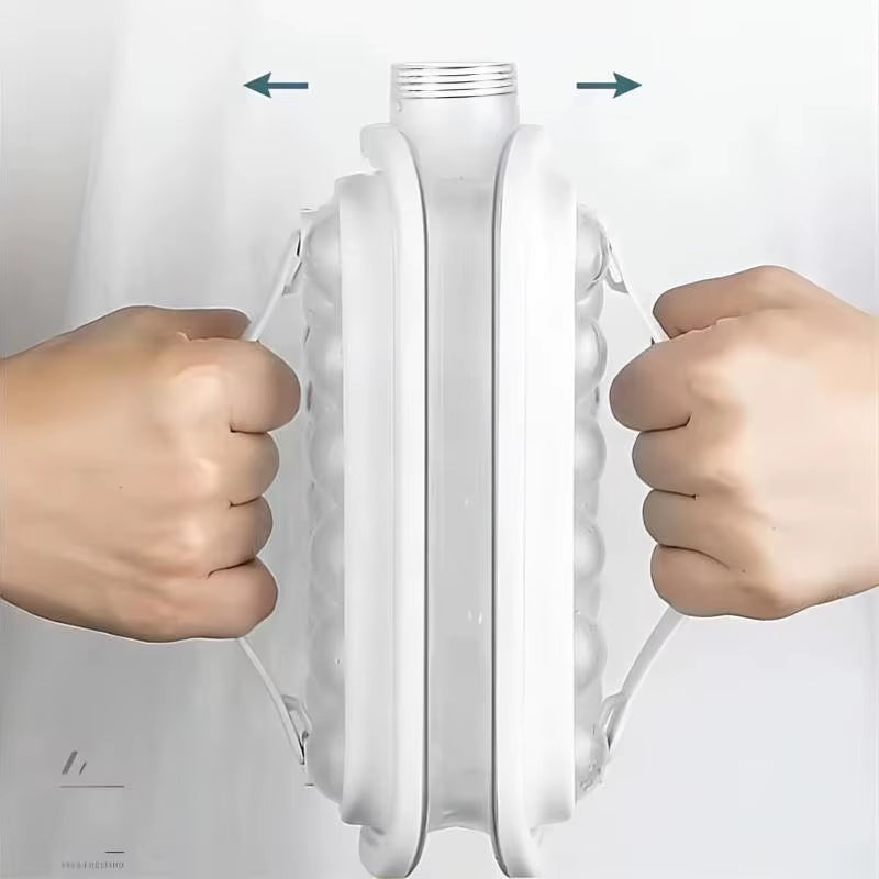 Whiskey Beverage Water Two in One Kettle Ice Maker Tray Silicone Non Stick Easy to Release Reusable Ice Hockey Mold