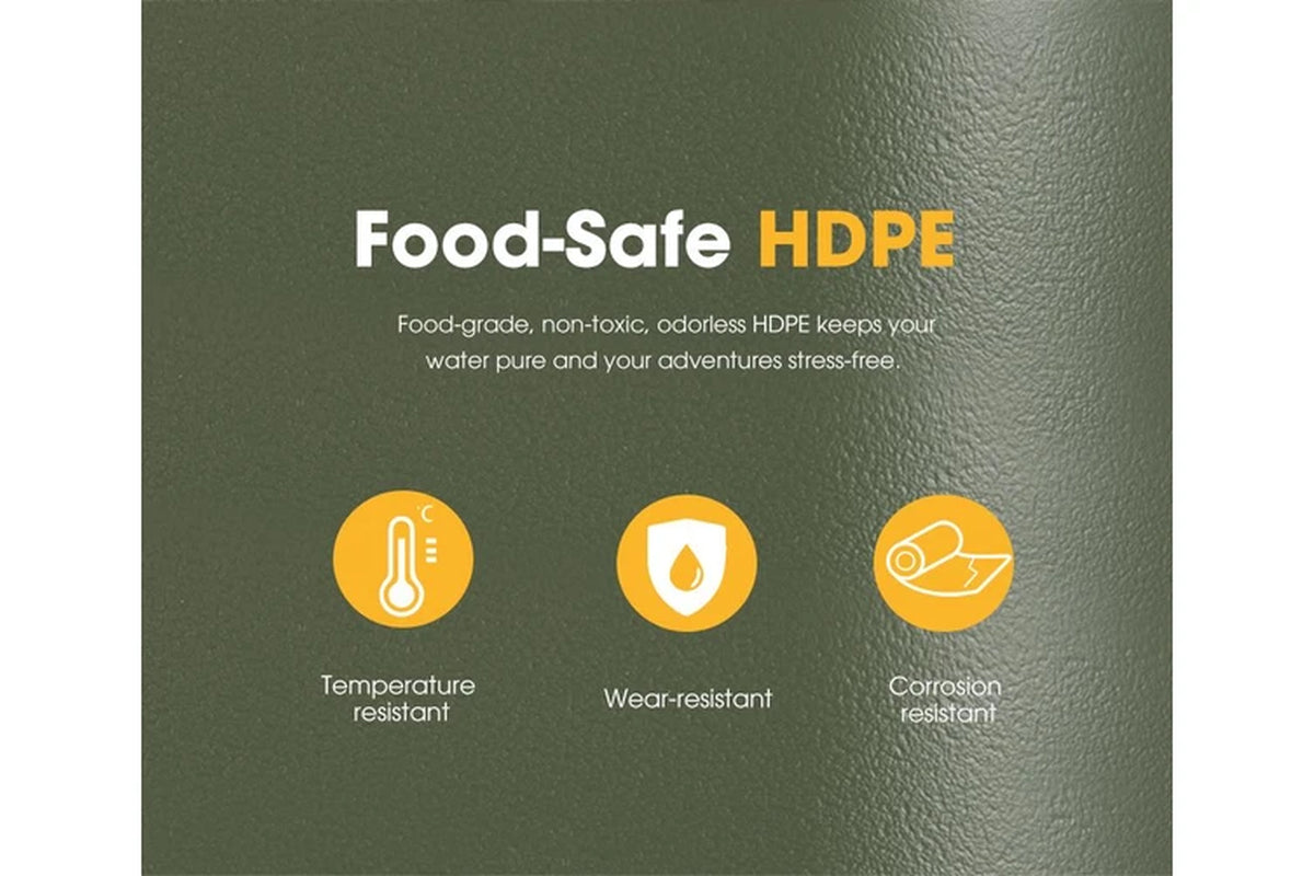 Water Container Jerry Can Bucket Camping Outdoor Storage Barrel 18L Green