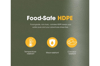 Water Container Jerry Can Bucket Camping Outdoor Storage Barrel 18L Green