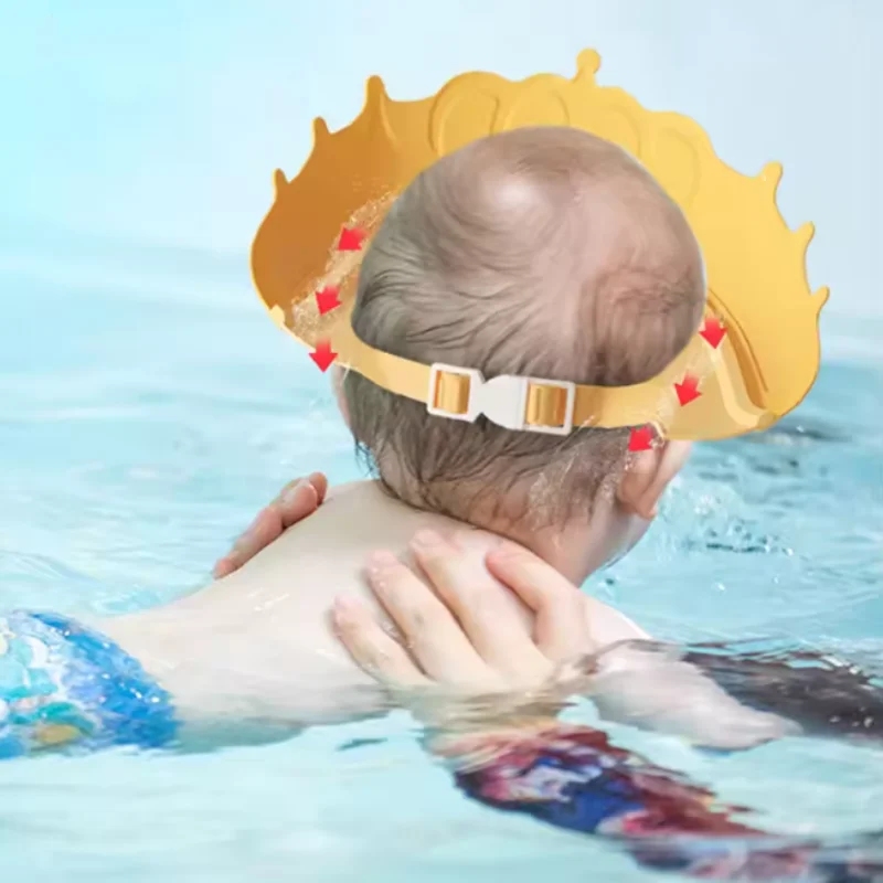 Baby Bath Caps Goods Infant Ear Protection Kids Shampoo Shield Bath Head Cover Baby Shower Cap Adjustable Hair Wash Hat