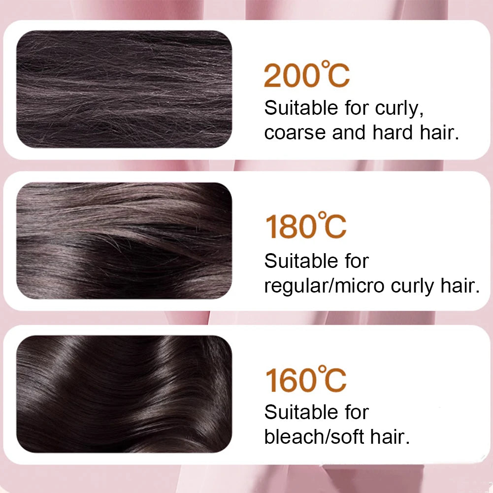 Wireless Mini Hair Straightening Comb - Portable Styling Tool