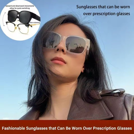 Polarized Fit Over Sunglasses - Wrap Around Driving Glasses
