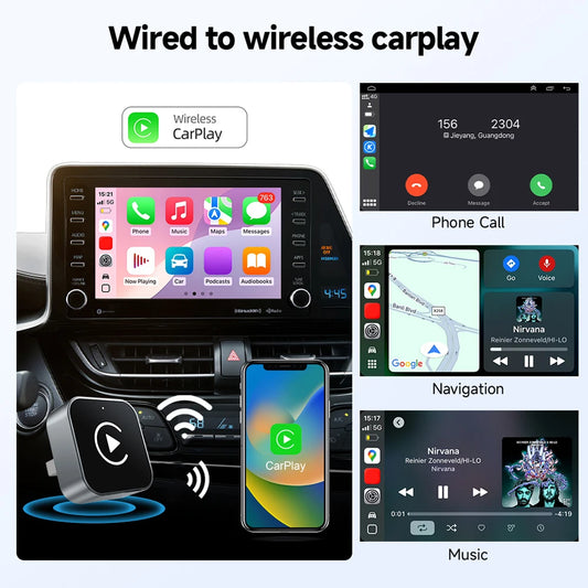 Wireless Android Auto CarPlay Adapter