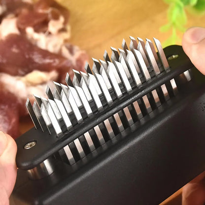 Meat Tenderizer 48 Steel Needles Meat Tenderizer Steak Softener Pounder Kitchen Cooking Tools Hammer Gadgets L8O3