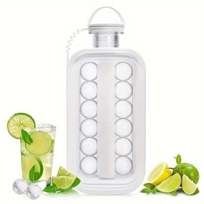 Whiskey Beverage Water Two in One Kettle Ice Maker Tray Silicone Non Stick Easy to Release Reusable Ice Hockey Mold