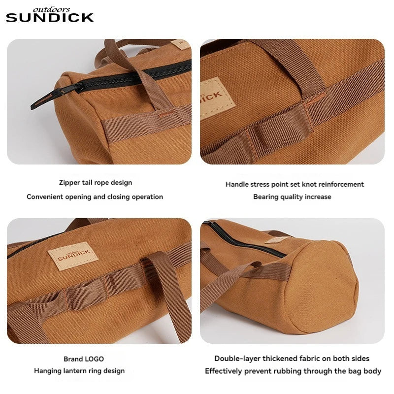 Cylinder Handheld Storage Bag Largecapacity Thickened Camping Tent Peg Bagsundries Storage Bag Tool Bag