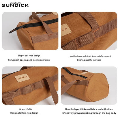 Cylinder Handheld Storage Bag Largecapacity Thickened Camping Tent Peg Bagsundries Storage Bag Tool Bag