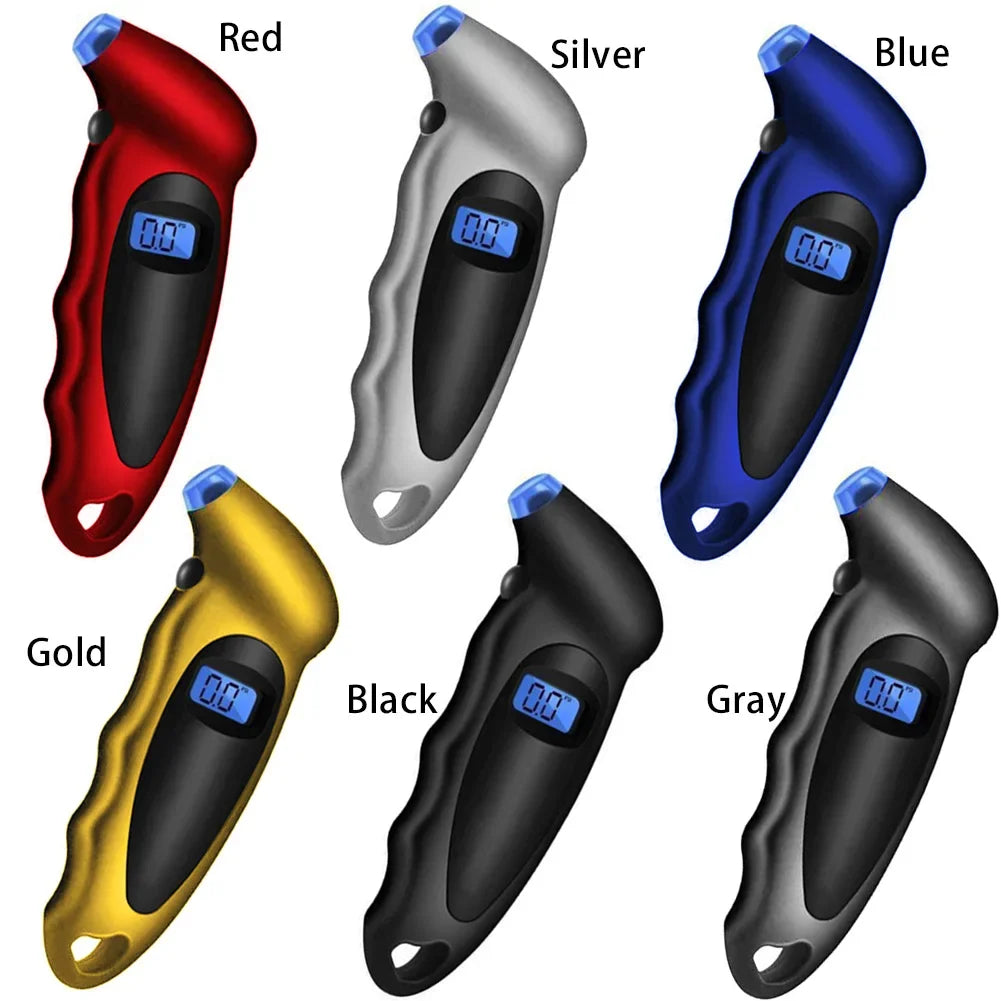 High-Precision Digital Tire Pressure Gauge with Backlight - Accurate Monitoring for Your Car's Tyres