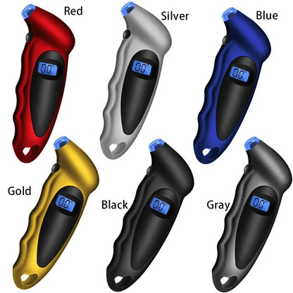 High-Precision Digital Tire Pressure Gauge with Backlight - Accurate Monitoring for Your Car's Tyres
