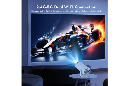 Magcubic HY300 Pro Portable 4K Decoding Projector - Wifi6, Android 11, Bluetooth 5.0 - Ultra-Sharp Imaging, Smart Connectivity, Superior Audio - White
