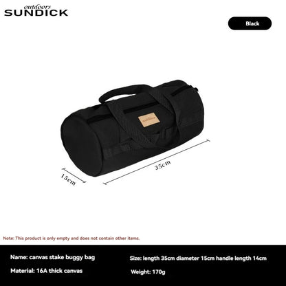 Cylinder Handheld Storage Bag Largecapacity Thickened Camping Tent Peg Bagsundries Storage Bag Tool Bag