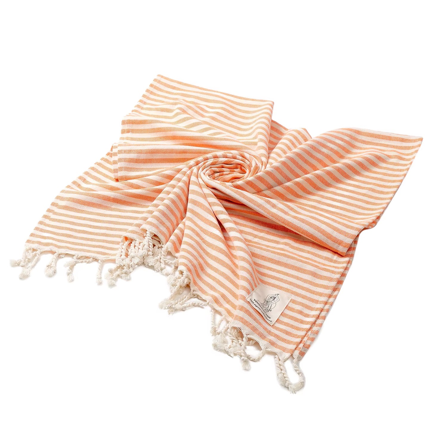 YEUZLICOTTON Hot Sale Luxury Striped Tassel 100% Cotton Sauna Spa Bath Towel for Home 100*180CM Travel Turkish Large Beach Towel