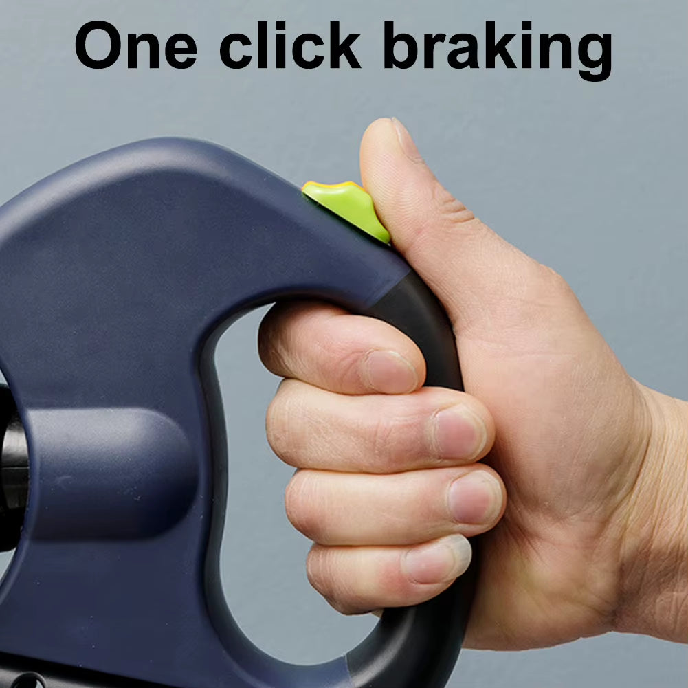 Double Headed Dog Leash Dog Walking Leash with LED Light Dual Pet Leash Retractable Dog Leash for Small Medium Dogs