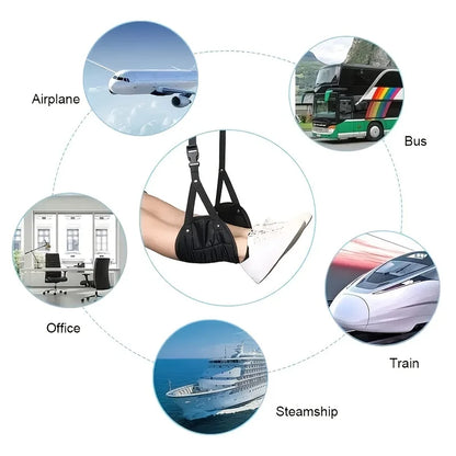 Foot Rest Airplane Footrest Made with High Quality Foam Portable Travel Footrest Carry-On Foot Rest Adjustable Height Foot Rest