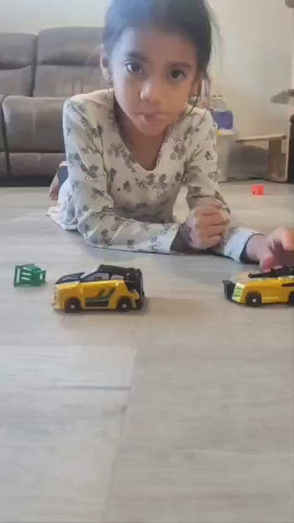 Transform Your Playtime with the 2-in-1 Racing Car and Unicorn Robot Toy!